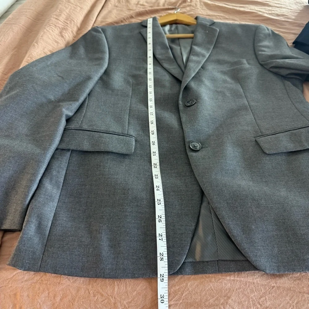 Alfani 2pc Suit Mens Gray Slim Fit Top, 32/30 Bottom Slim Fit
